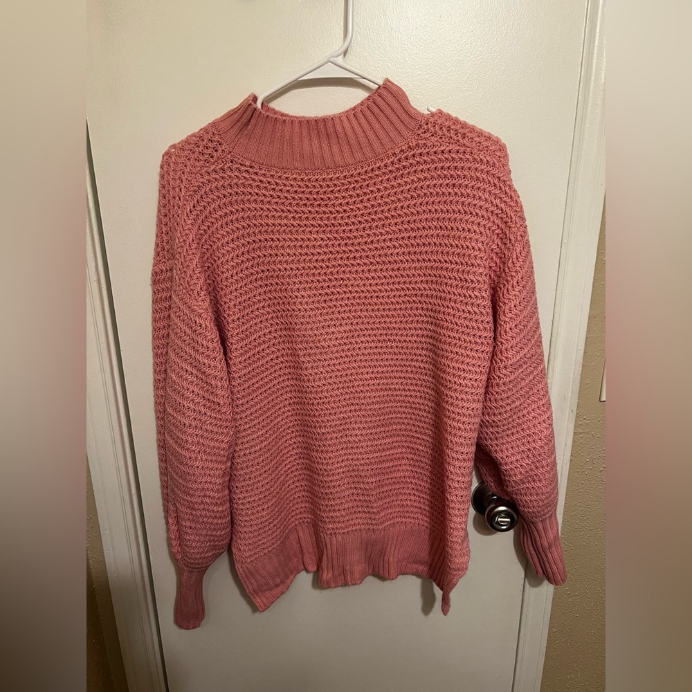 Cozy Pink Knit Sweater